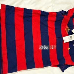 Ralph Lauren Red and Navy Polo Shirt